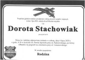 Żegnamy naszą wieloletnią nauczycielkę Panią Dorotę Stachowiak